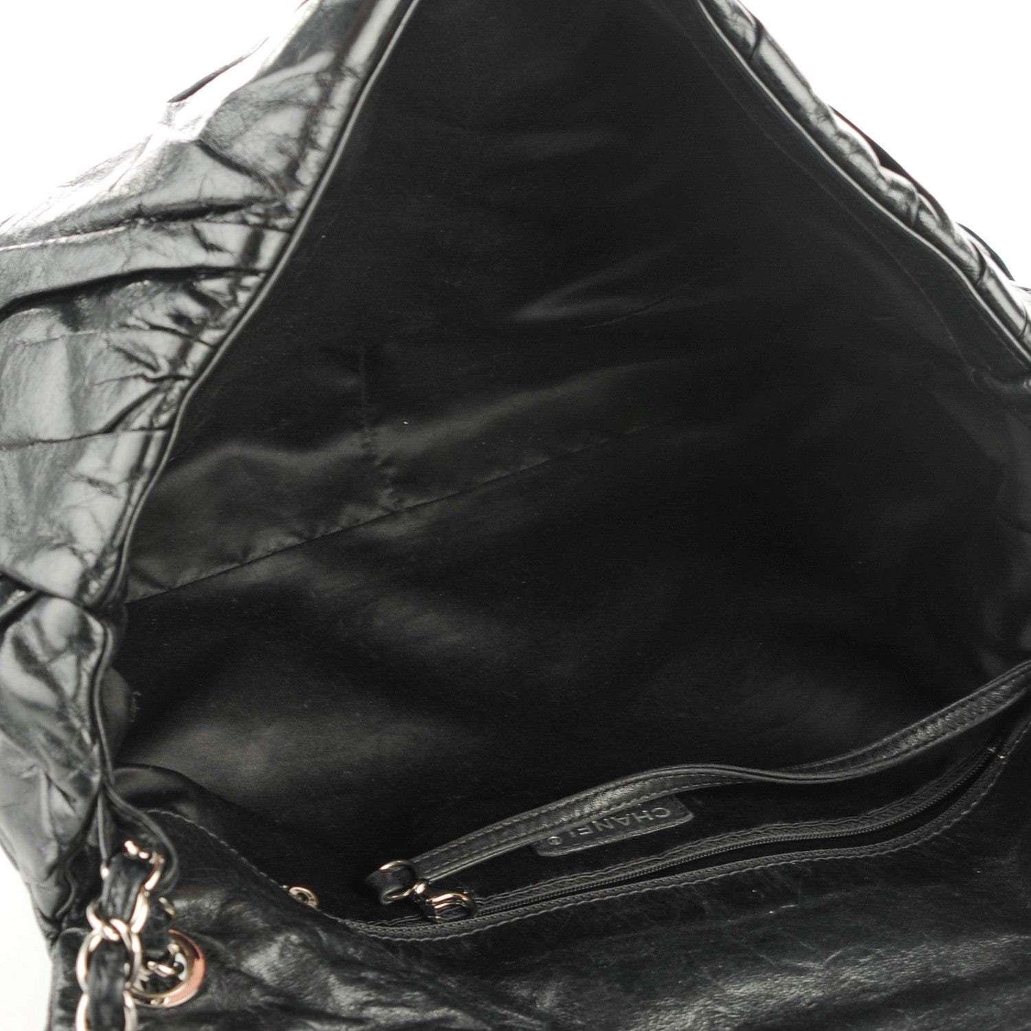 Chanel Glazed Calfskin Twisted Maxi Flap Black 5 of 7