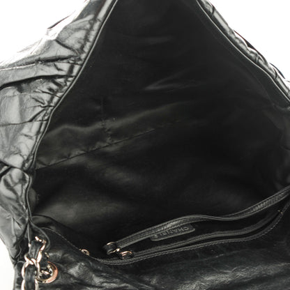 Chanel Glazed Calfskin Twisted Maxi Flap Black 5 of 7