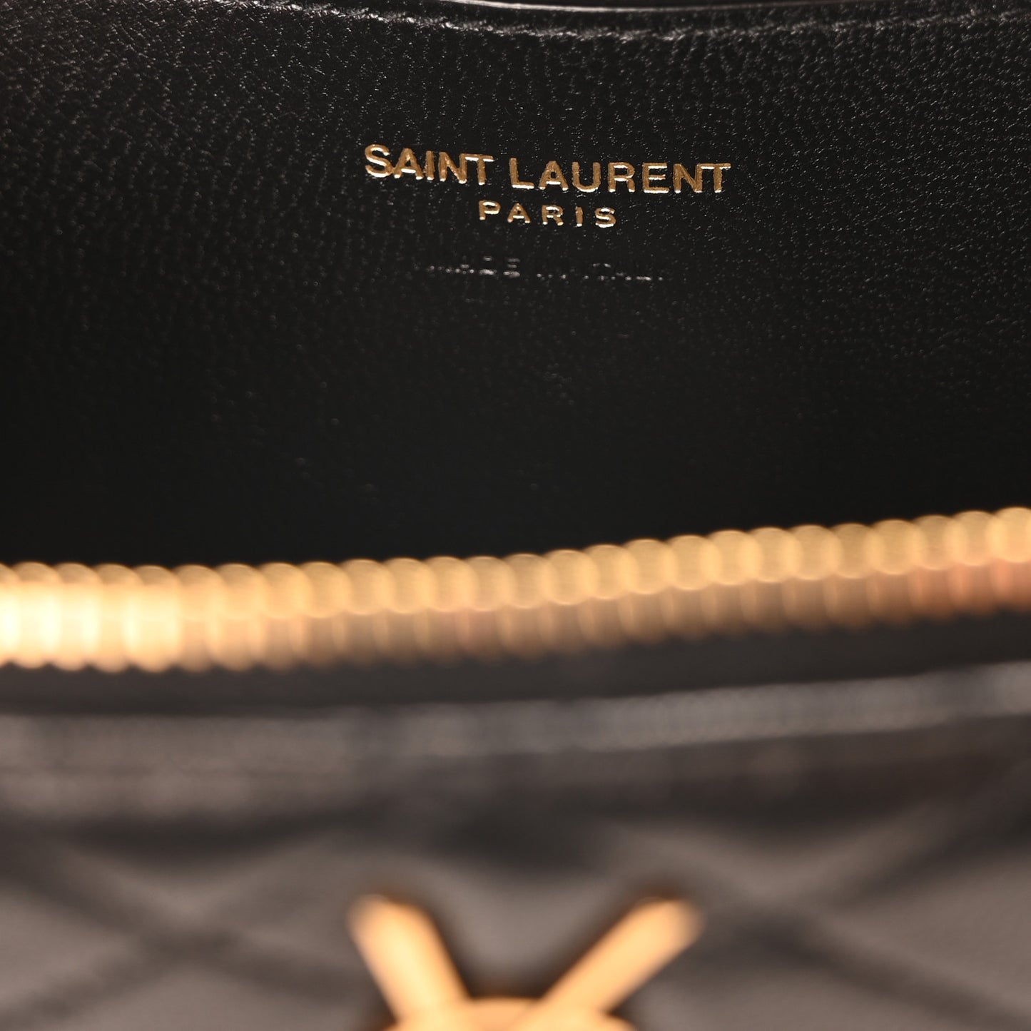 Lambskin Quilted Mini Gaby Vanity Case Black
