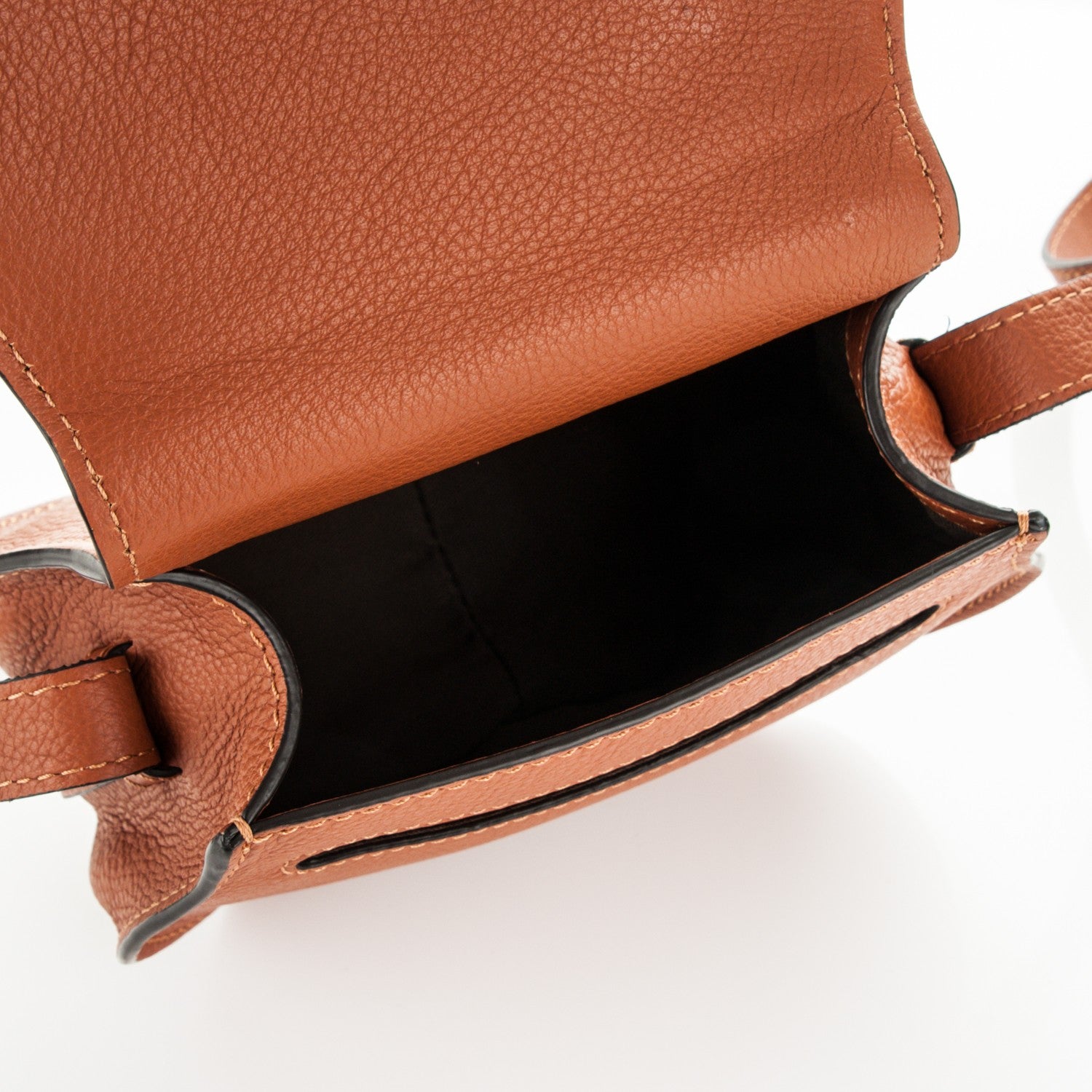 Chloe Calfskin Mini Marcie Round Crossbody Bag Tan 5 of 6