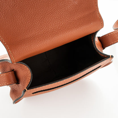Chloe Calfskin Mini Marcie Round Crossbody Bag Tan 5 of 6