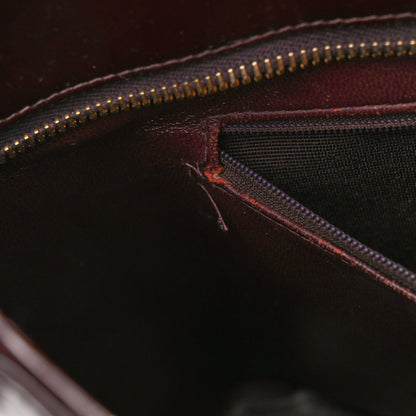 Chanel Patent Quilted Medallion Tote Burgundy 16 of 16