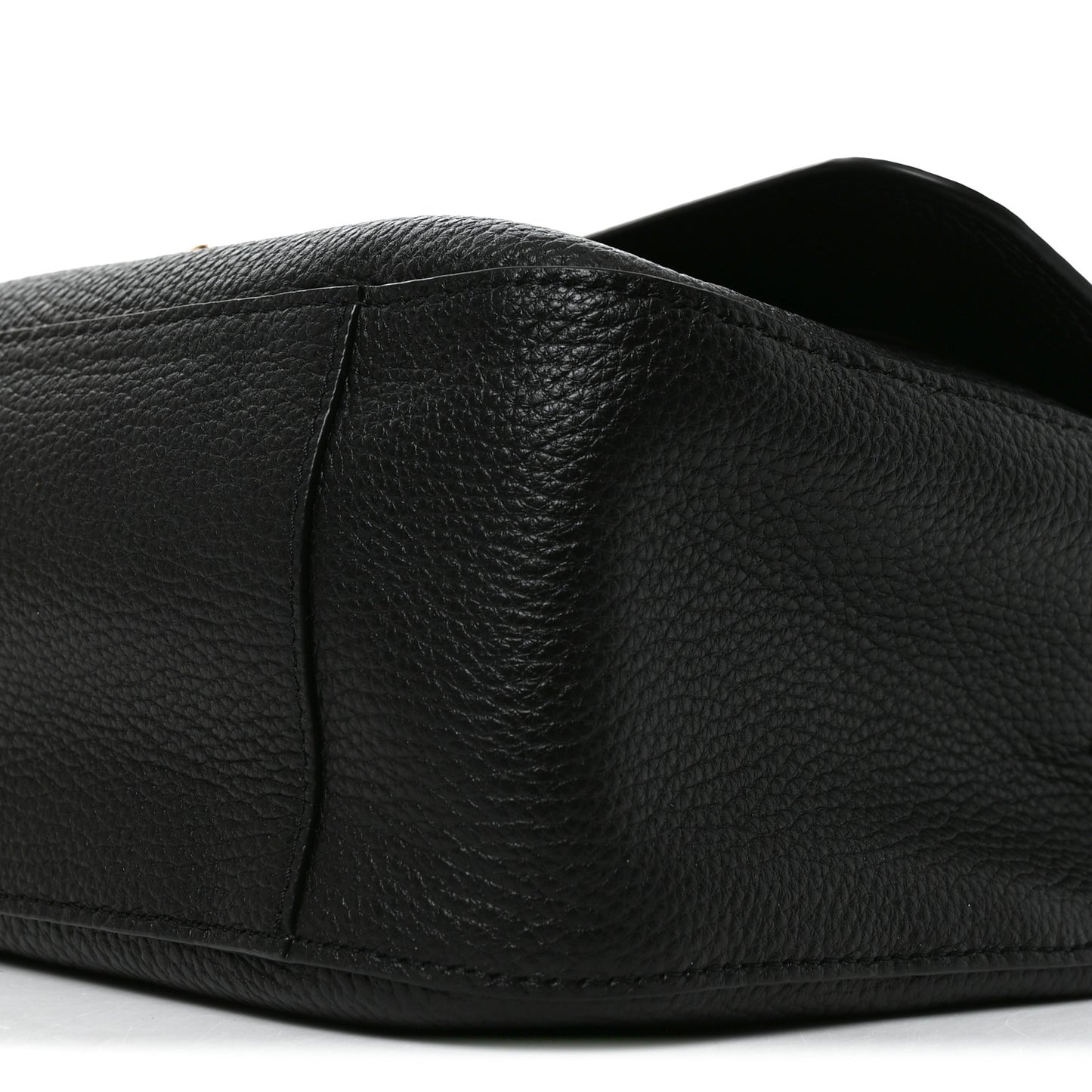 Grained Calfskin Small Souplissimo Maxi Flap Black