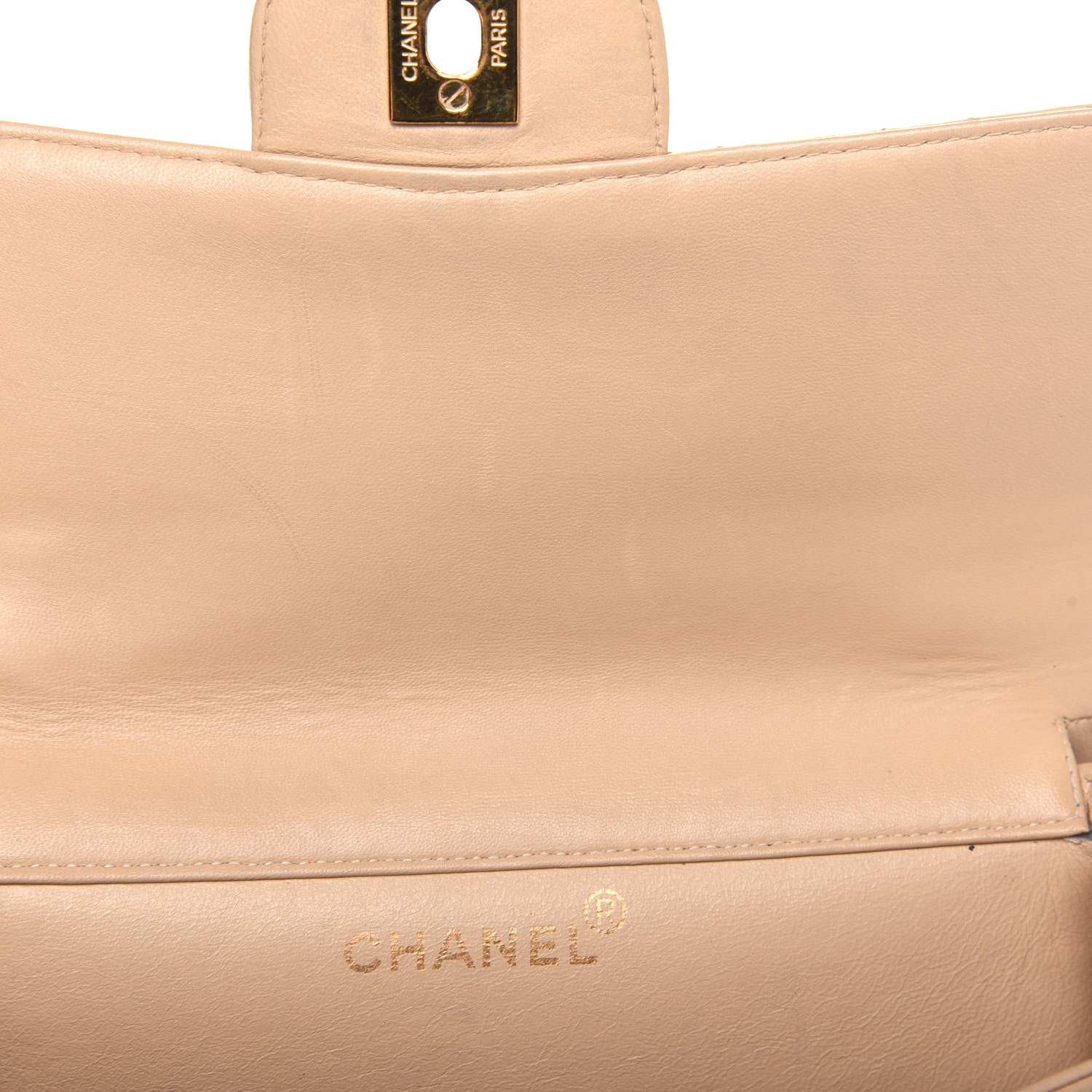 Chanel Lambskin Quilted Medium Double Sided Flap Beige 15 of 25
