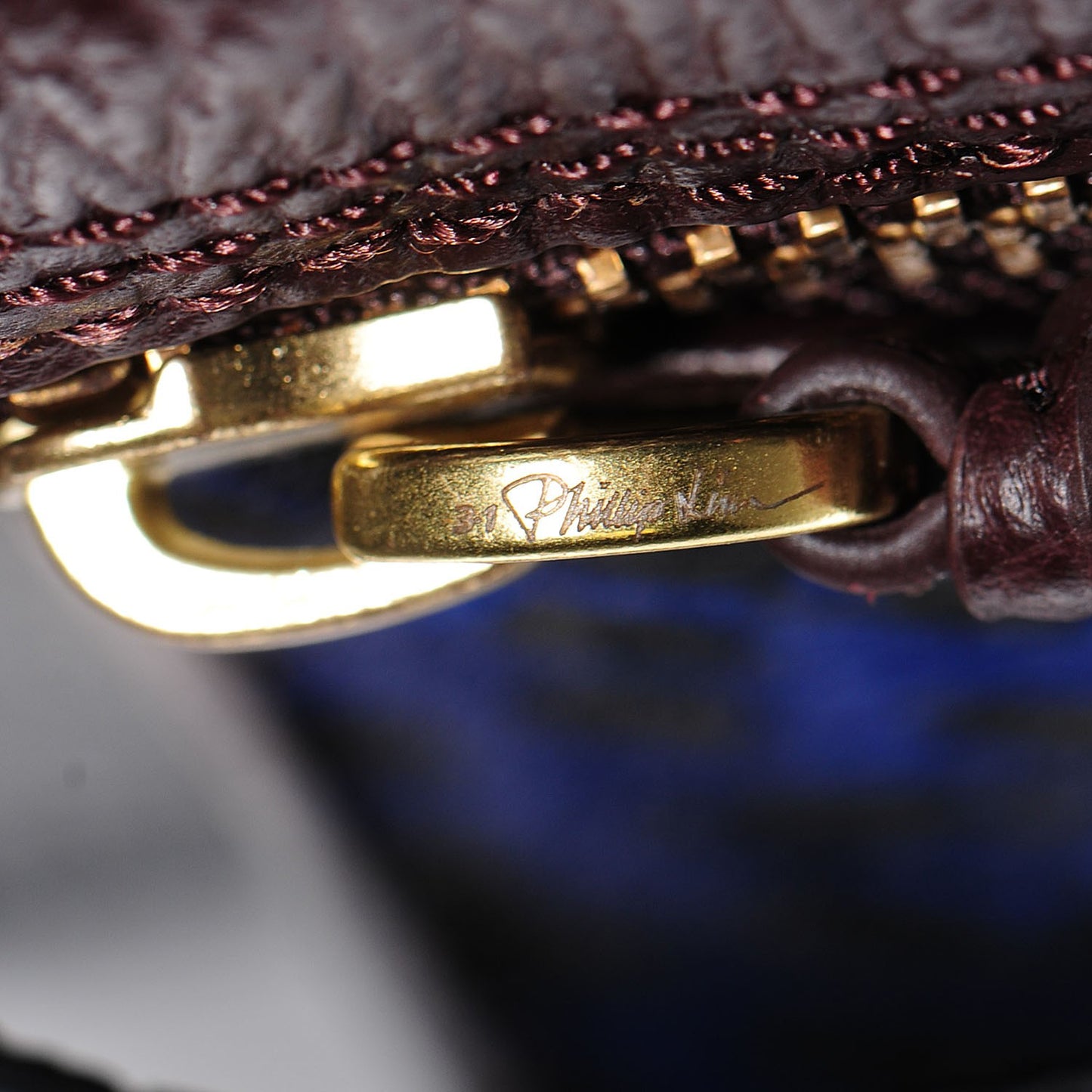 3.1 Grained Calfskin Leopard Calf Hair Mini Pashli Satchel Navy Dark Chocolate Black