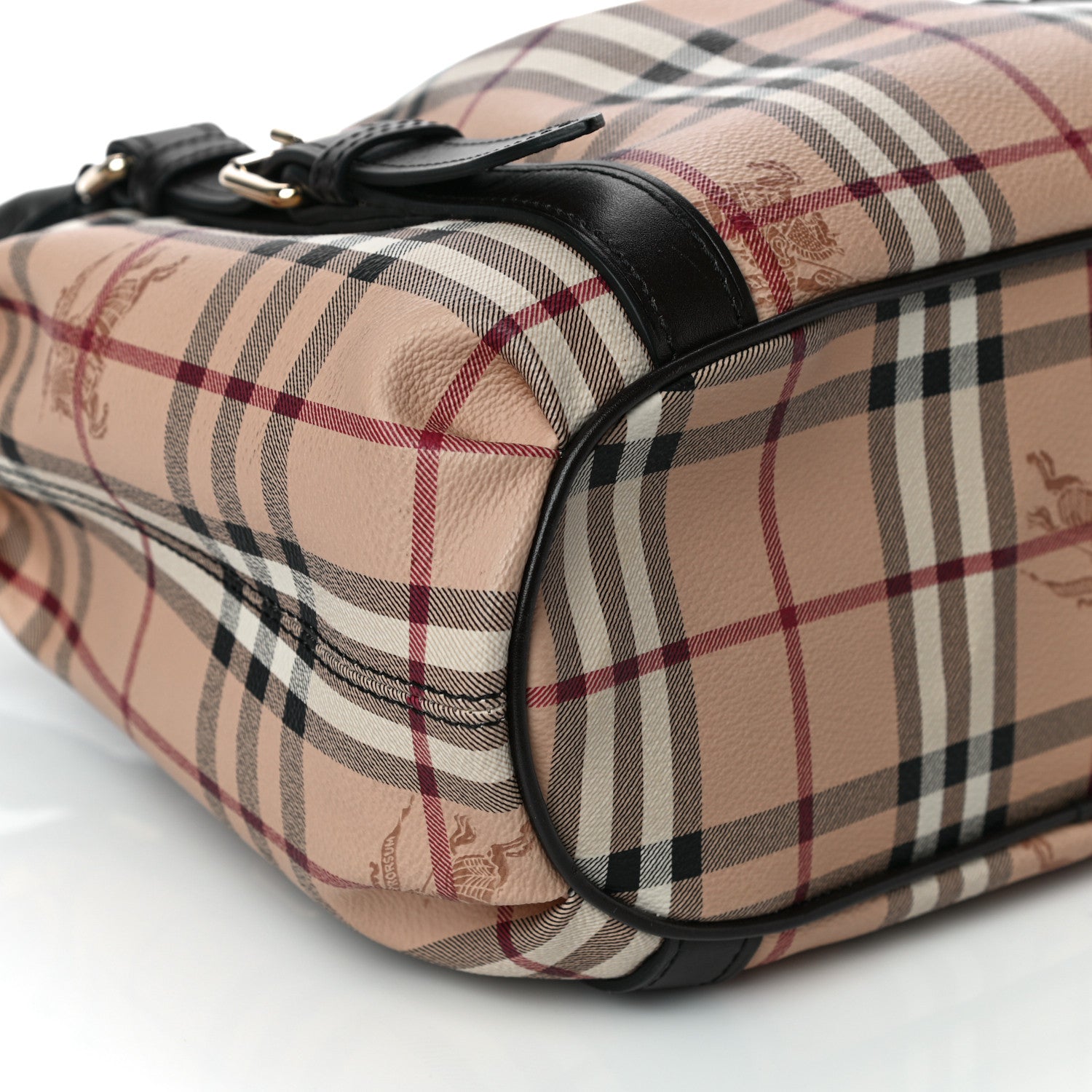 Burberry Haymarket Check Small Northfield Tote Chocolate 10 of 13