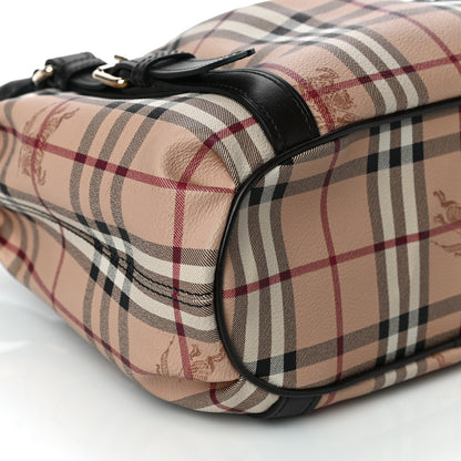 Burberry Haymarket Check Small Northfield Tote Chocolate 10 of 13