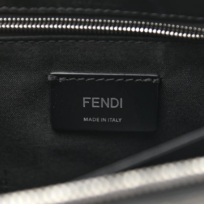 Fendi Vitello Grace F is Fendi Bi-Color FF 1974 Embossed Zip Pouch Maya Black 6 of 7