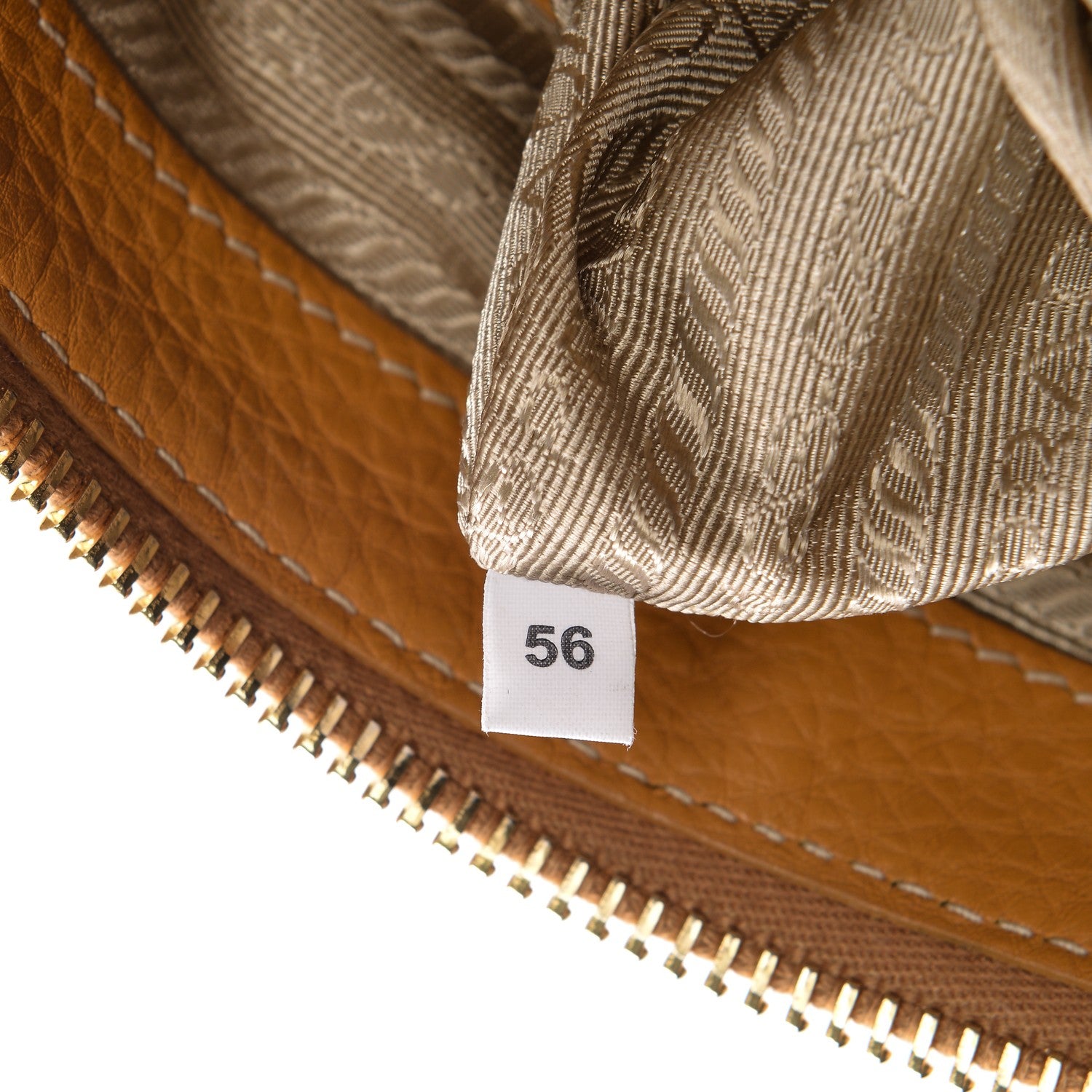 Prada Vitello Daino Top Handle Zip Tote Ocra 8 of 11