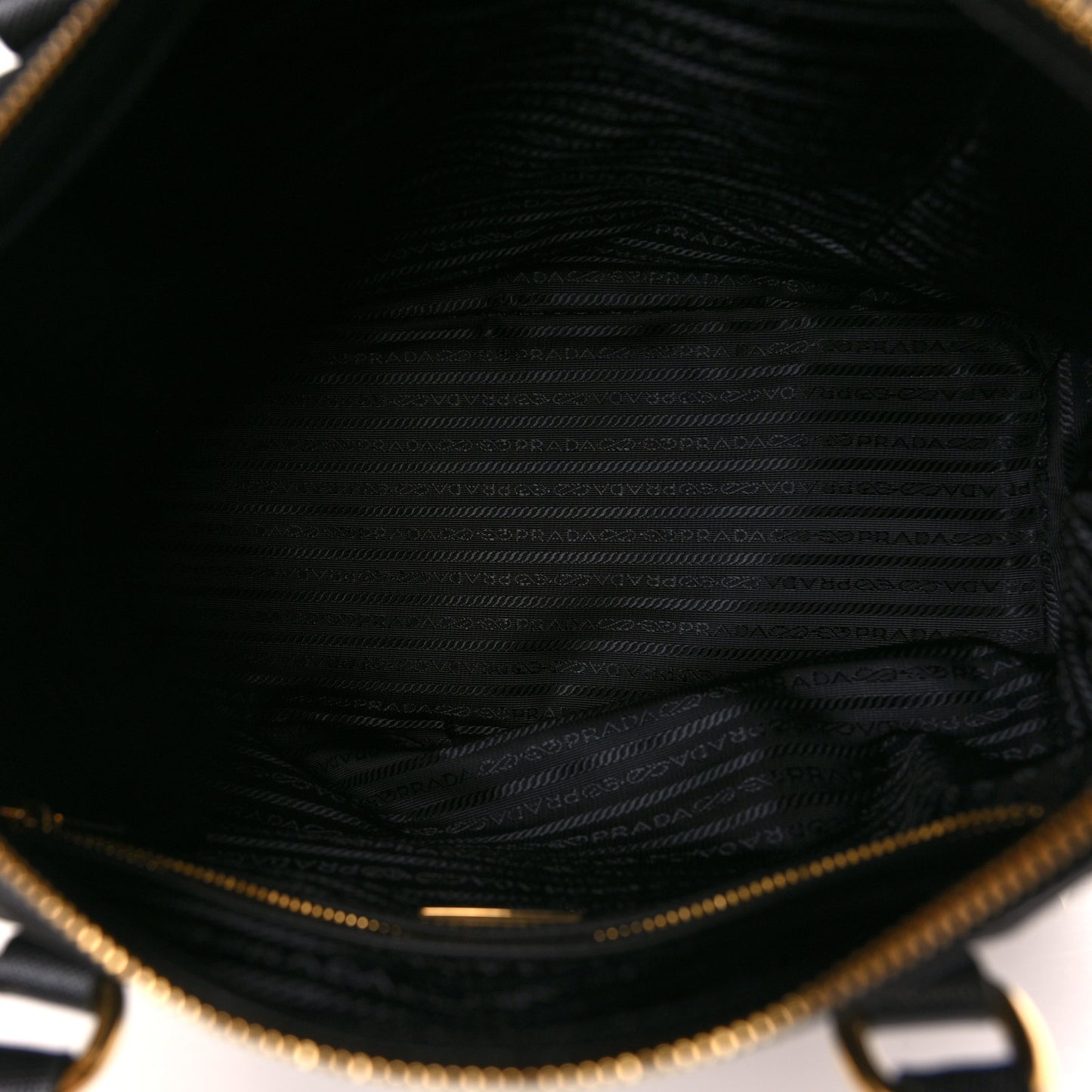 Tessuto Nylon Saffiano Satchel Black