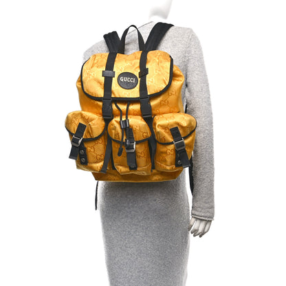 Gucci Econyl Nylon Monogram Off The Grid Utility Pocket Backpack Crop Black 2 of 21