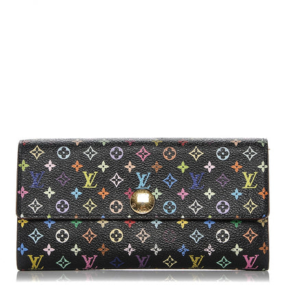 Louis Vuitton Monogram Multicolor Sarah Wallet Black Pistache 1 of 7