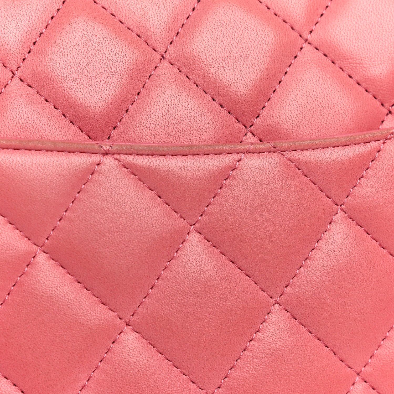 Chanel Lambskin Quilted Jumbo Double Flap Pink 29 of 29