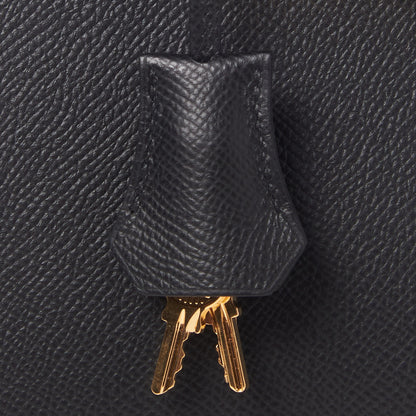 Hermes Madame Calfskin Birkin Sellier 25 Black 29 of 31