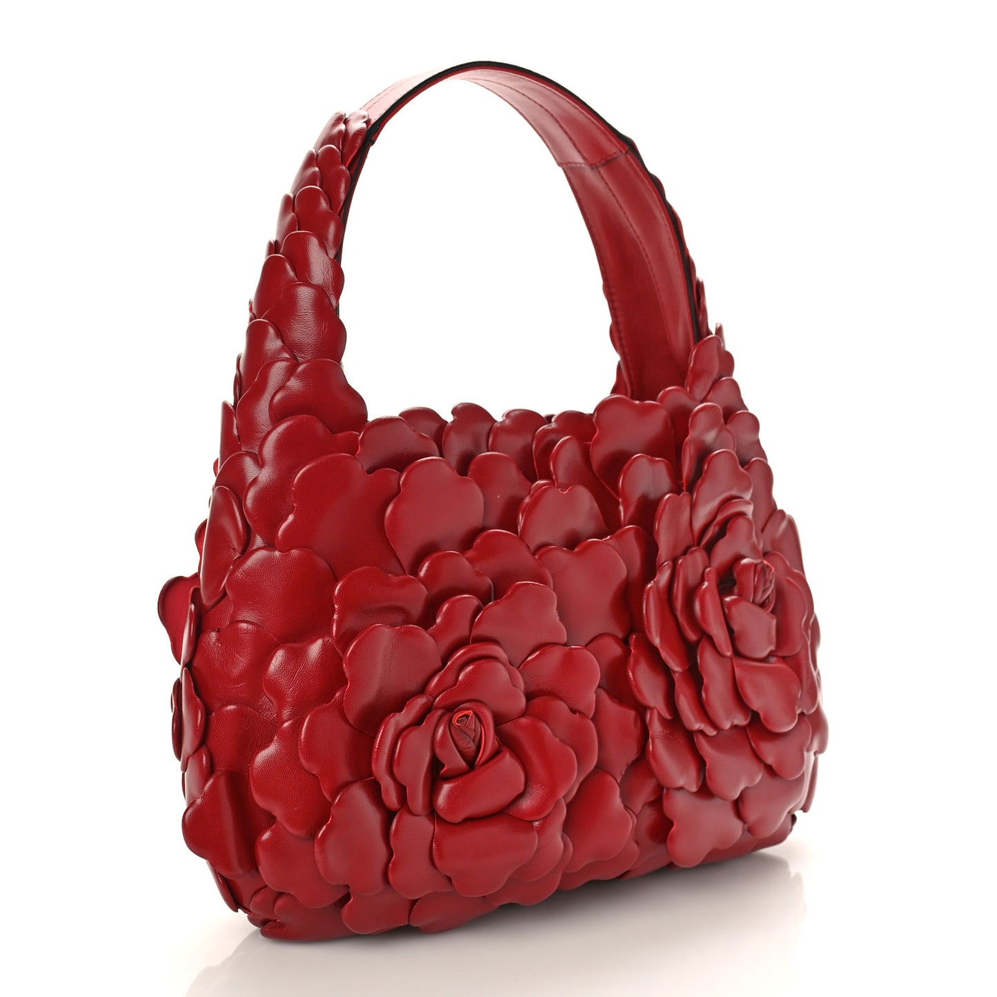 Nappa Atelier 03 Rose Edition Small Hobo Rosso Valentino