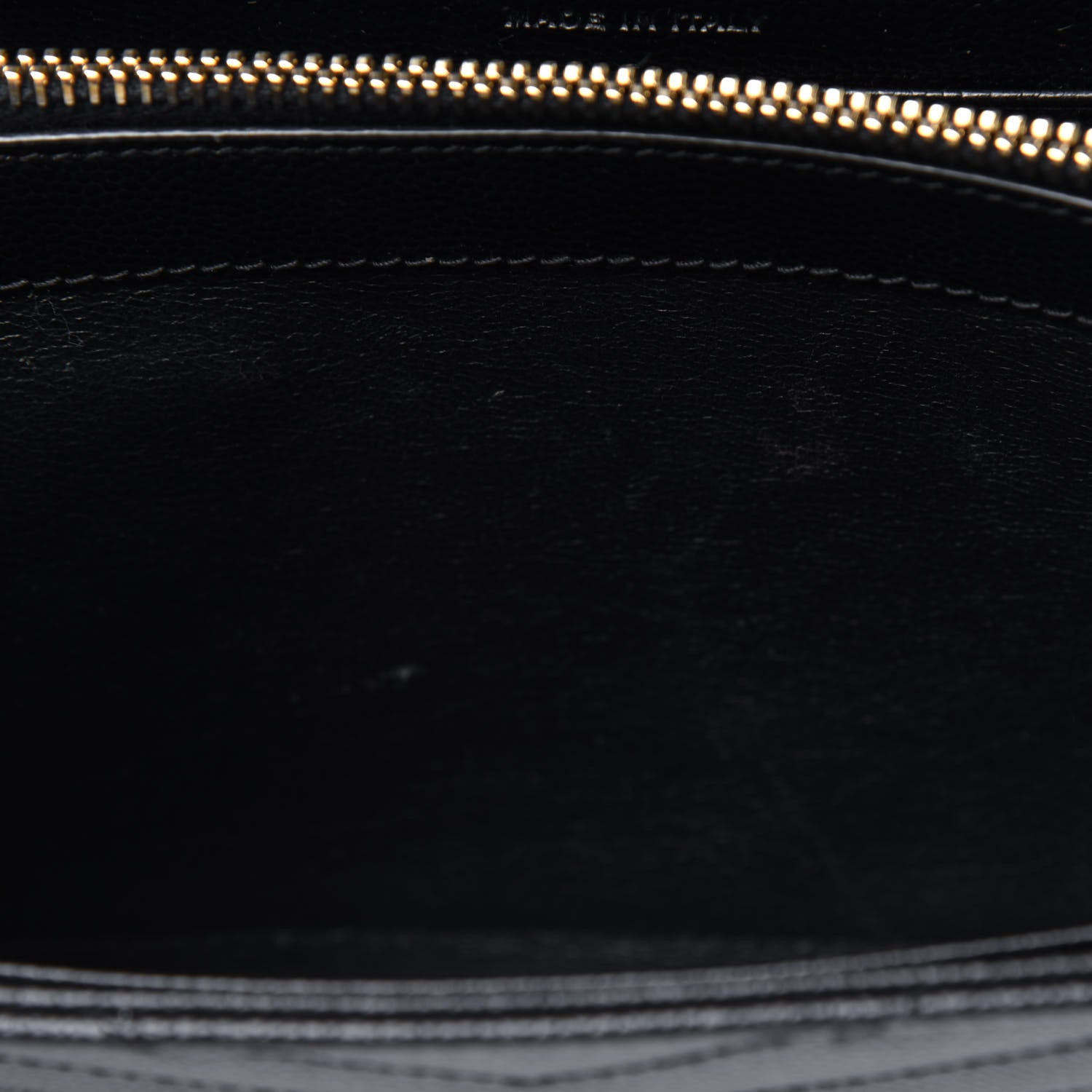 Saint Laurent Grain De Poudre Matelasse Chevron Monogram Chain Wallet Black 9 of 15