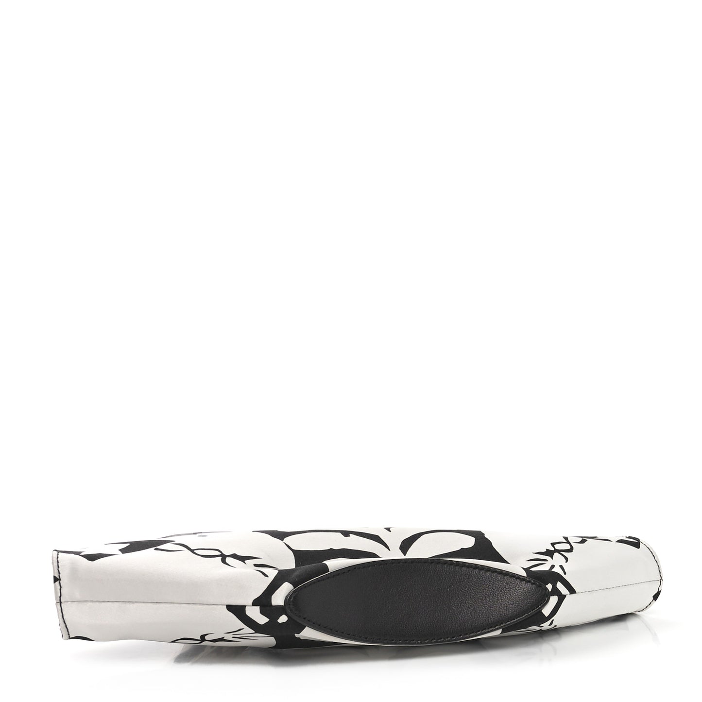 Silk De Manta Naive Pagan Print Clutch Black White