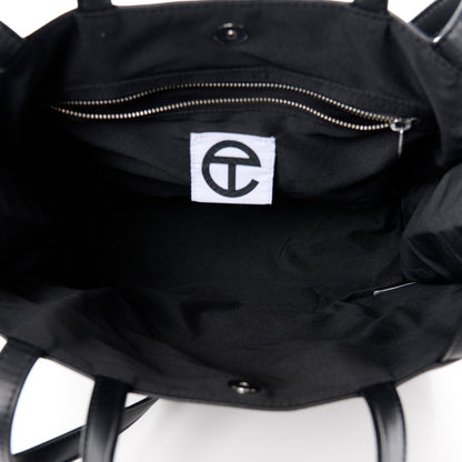 Telfar Vegan Leather Medium Shopping Bag Black 5 of 10