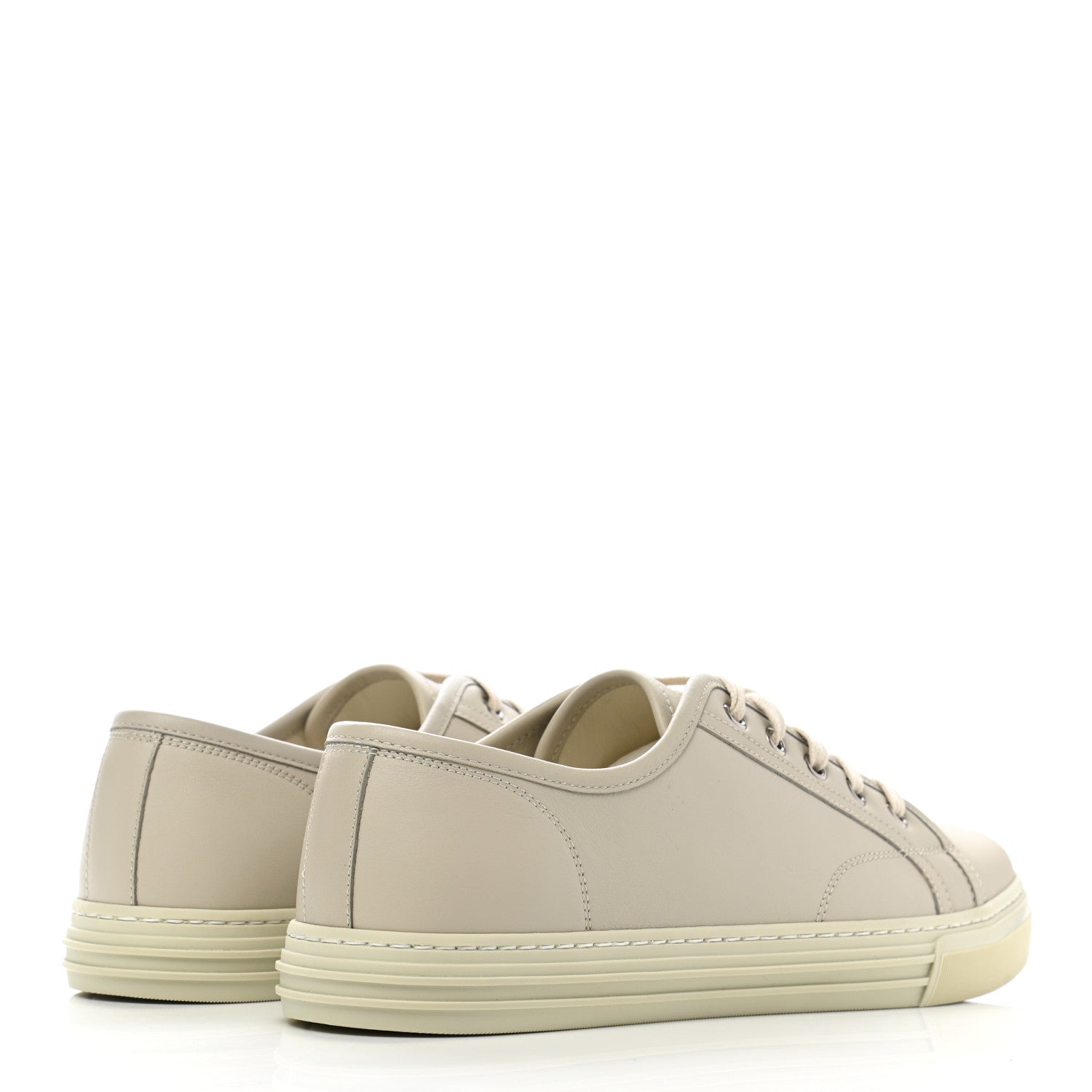 Gucci Calfskin Miro Soft Mens Lace Up Sneakers 8.5 Mystic White 4 of 9
