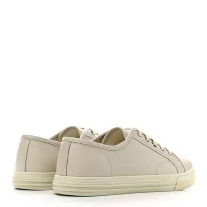 Gucci Calfskin Miro Soft Mens Lace Up Sneakers 8.5 Mystic White 4 of 9