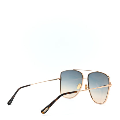 Tom Ford Reggie Aviator Sunglasses TF838 Shiny Rose Gold 4 of 6