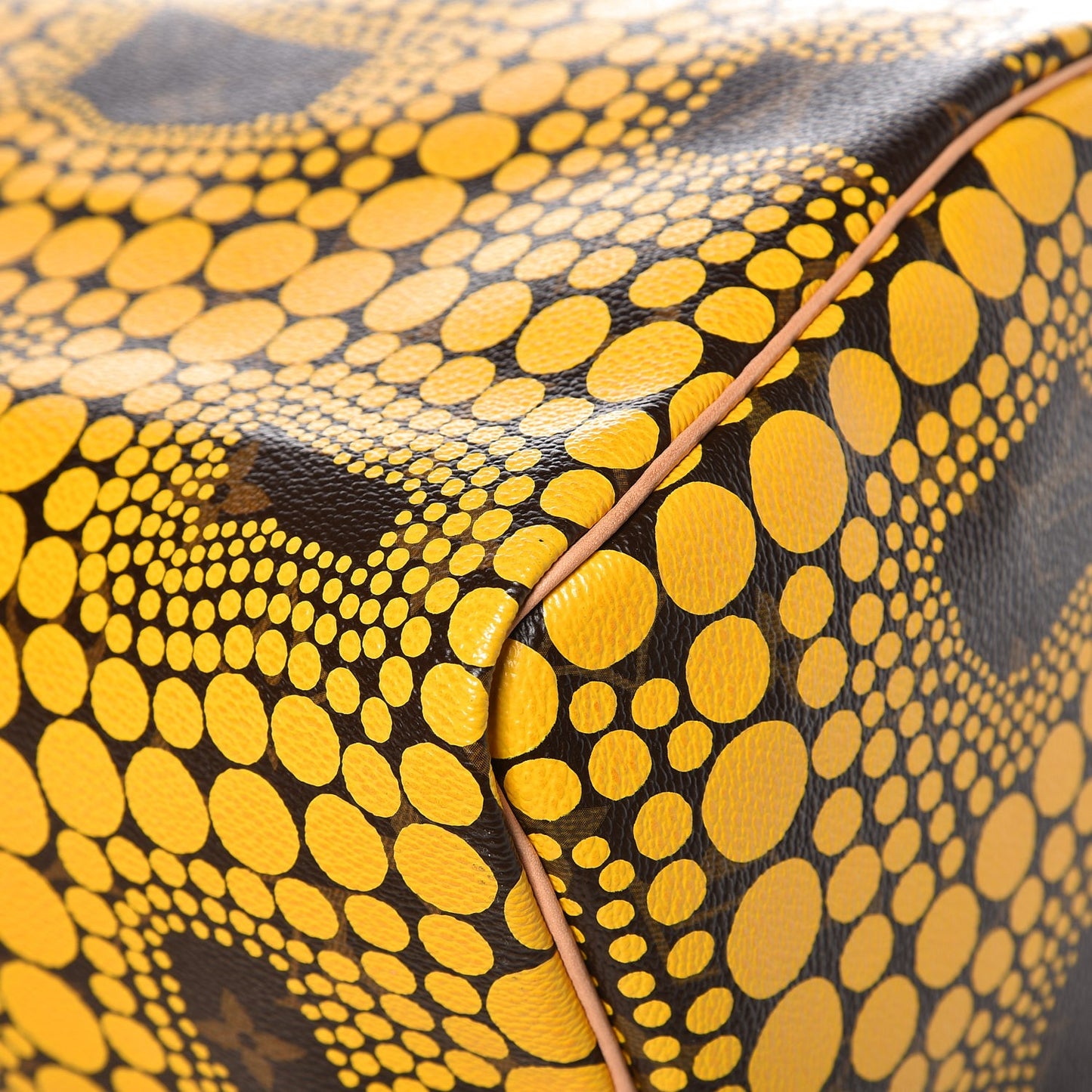 Monogram Kusama Town Speedy 30 Yellow