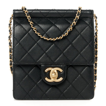 Chanel Goatskin Quilted Chic Pearls Flap Black 1 of 11