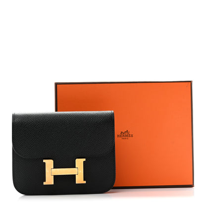 Hermes Epsom Constance Slim Wallet Black 10 of 10