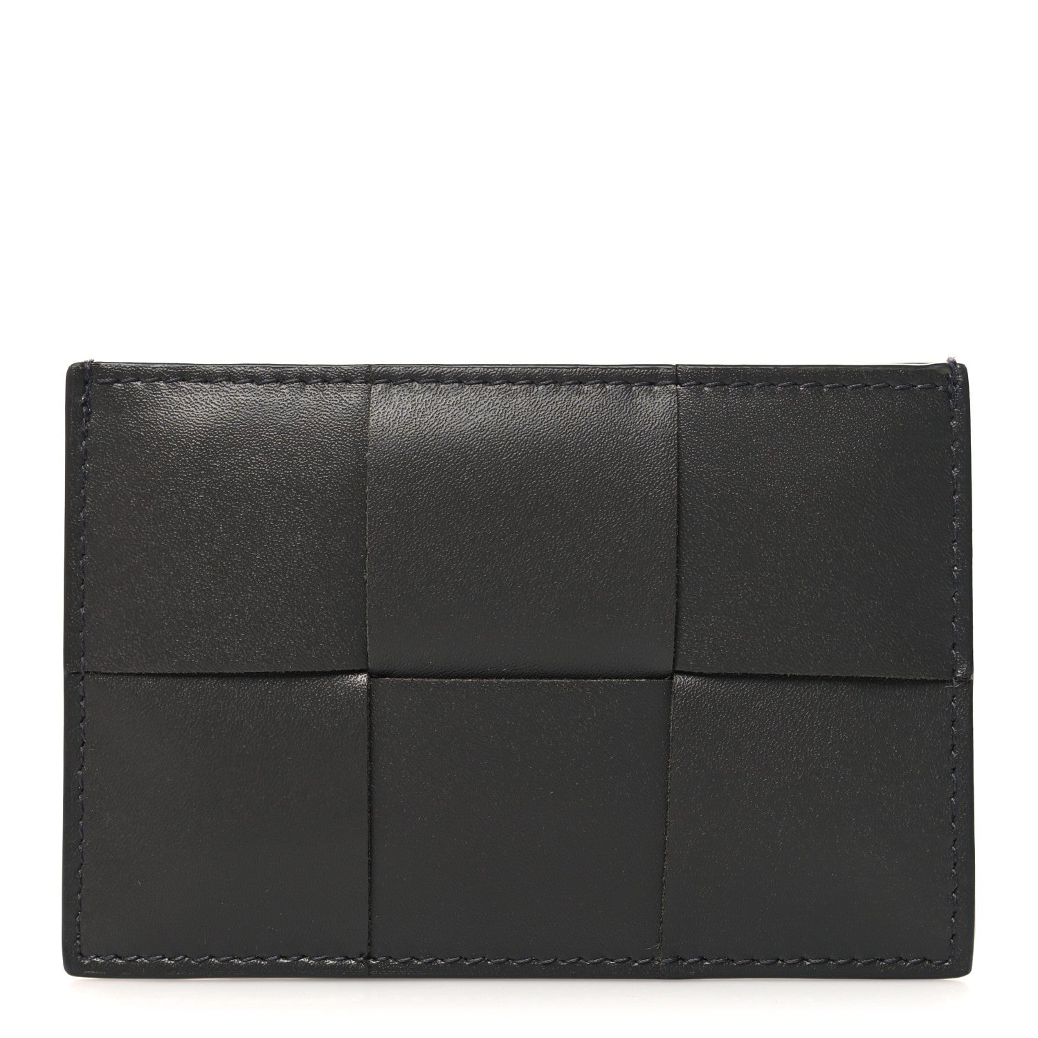 Bottega Veneta Nappa Intreccio Cassette Credit Card Holder Thunder 1 of 7