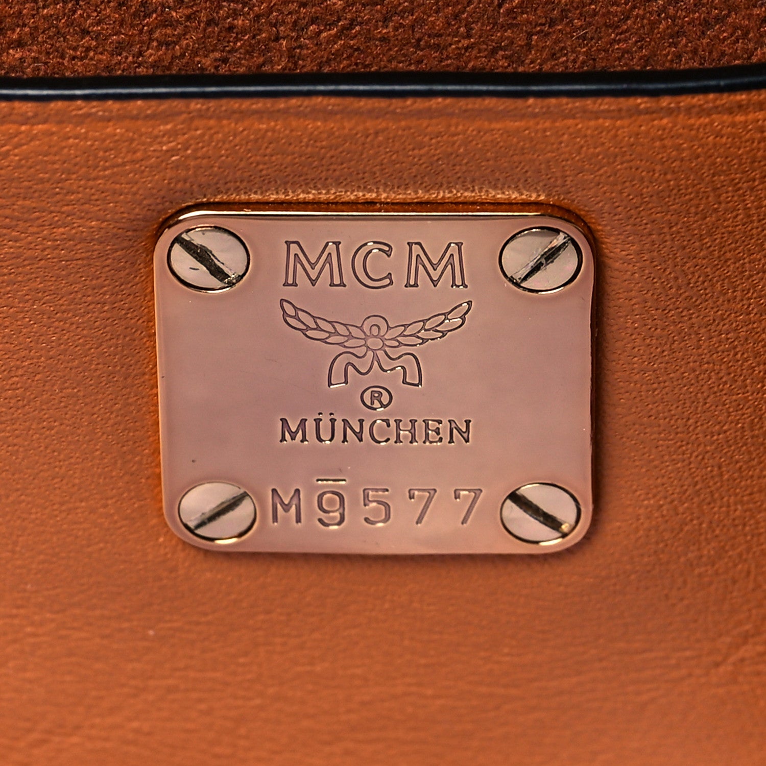 MCM Visetos Small Berlin Crossbody Cognac 6 of 11