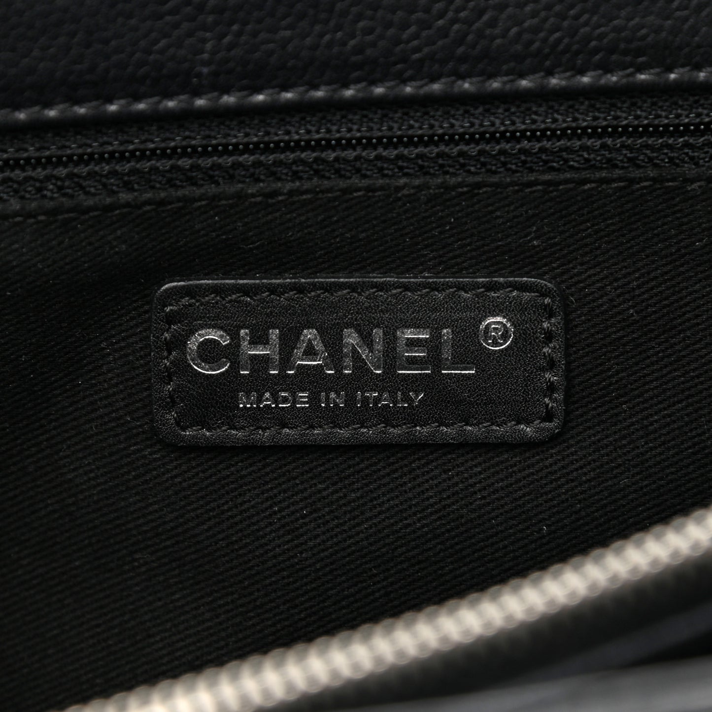Caviar Quilted Grand Shopping Tote GST Black