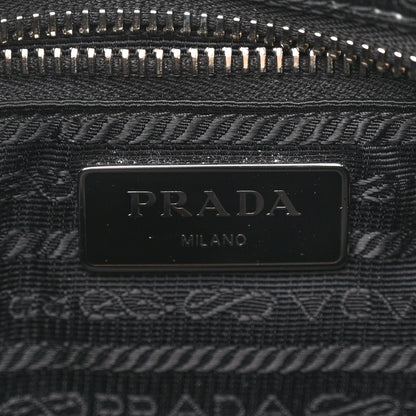 Prada Re-Nylon Triangle Padded Patchwork Shoulder Bag Black 6 of 9