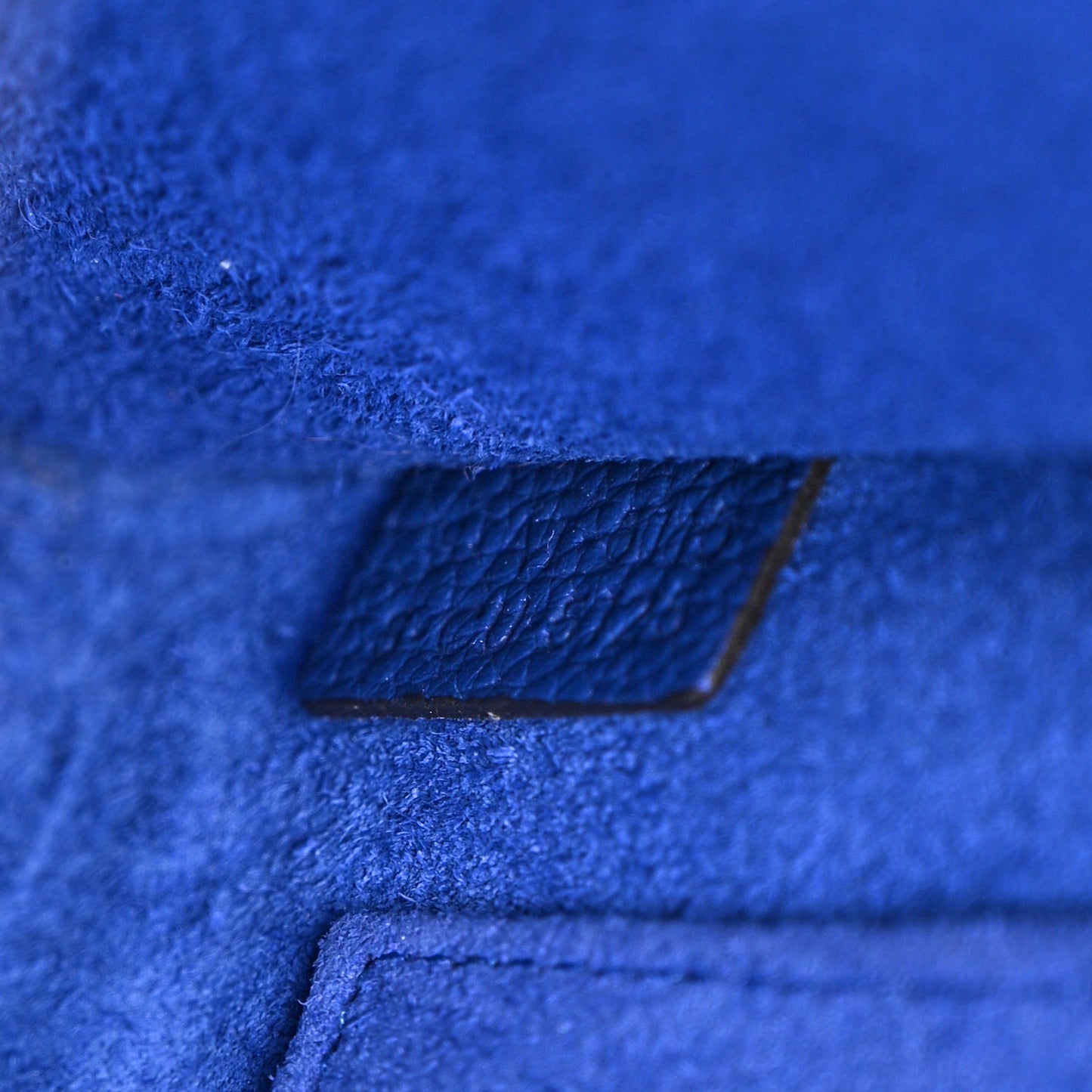 Drummed Calfskin Nano Luggage Indigo