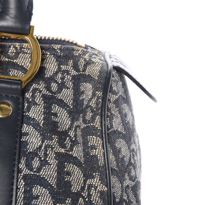 Christian Dior Denim Monogram Boston Navy 11 of 15