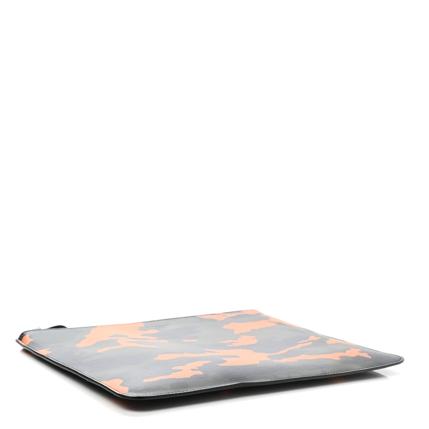 Calfskin Camouflage Print Zip Pouch Multi