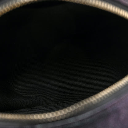 Chanel Iridescent Caviar Quilted Round Clutch With Chain Black 5 of 10