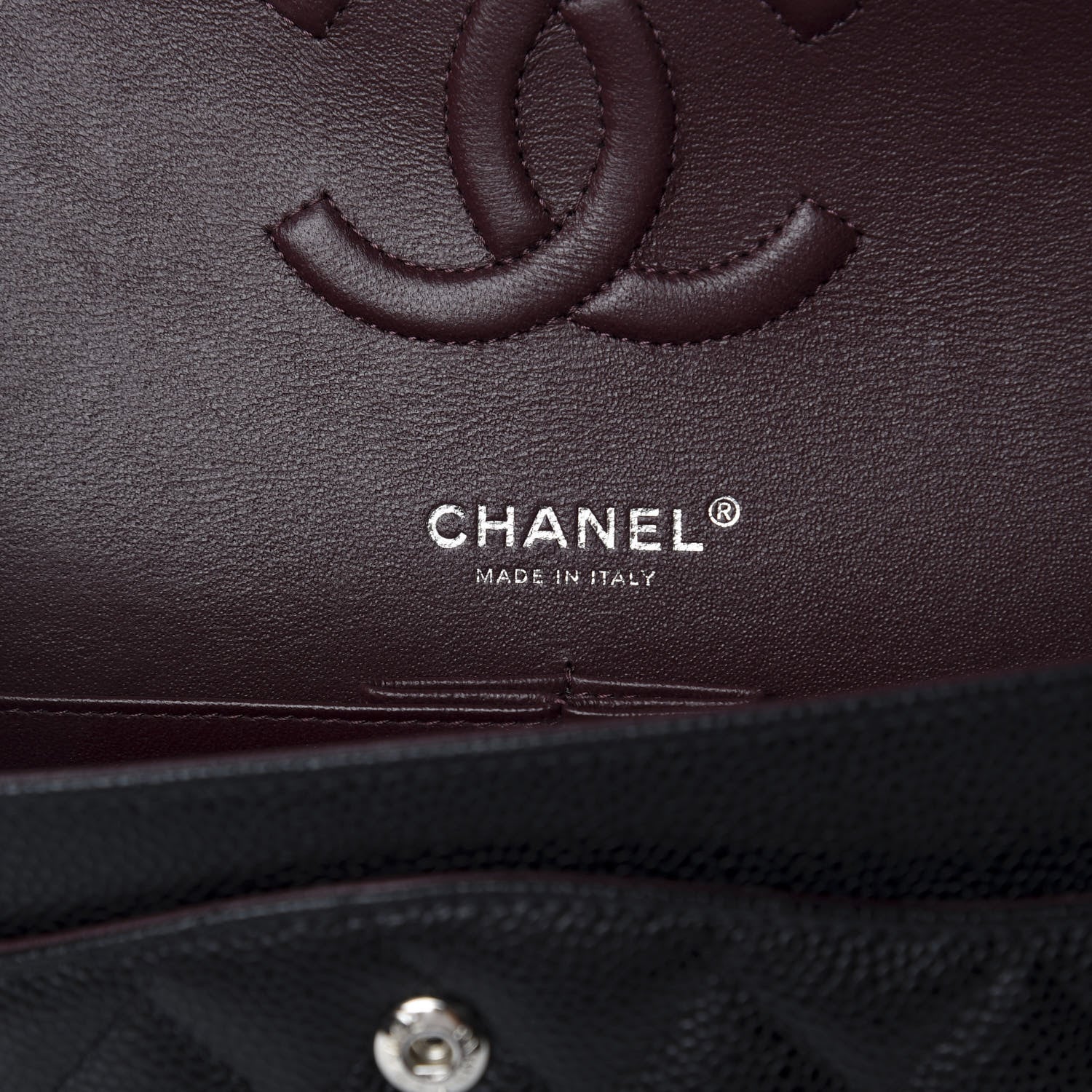 Chanel Caviar Quilted Medium Double Flap Black 7 of 9