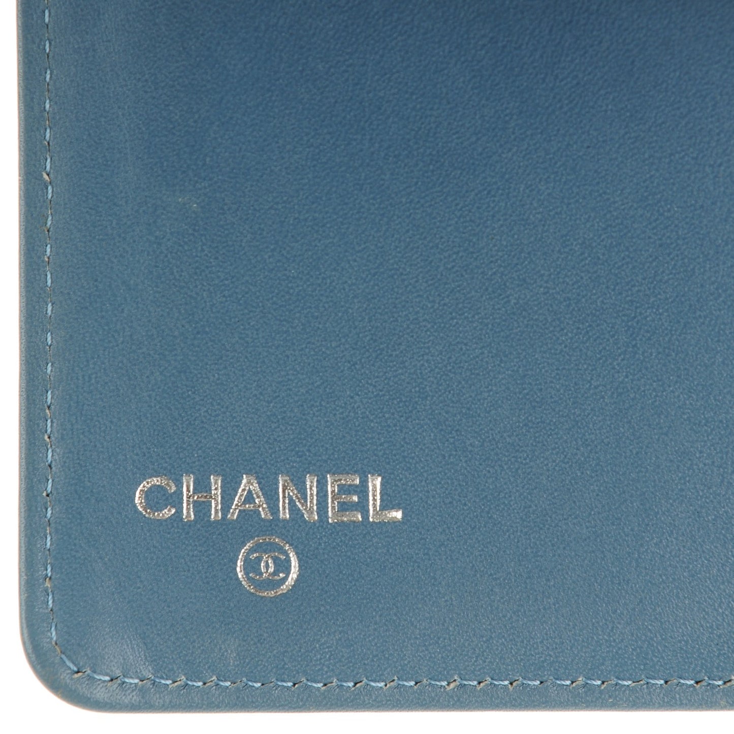 Caviar Timeless CC Yen Wallet Light Blue