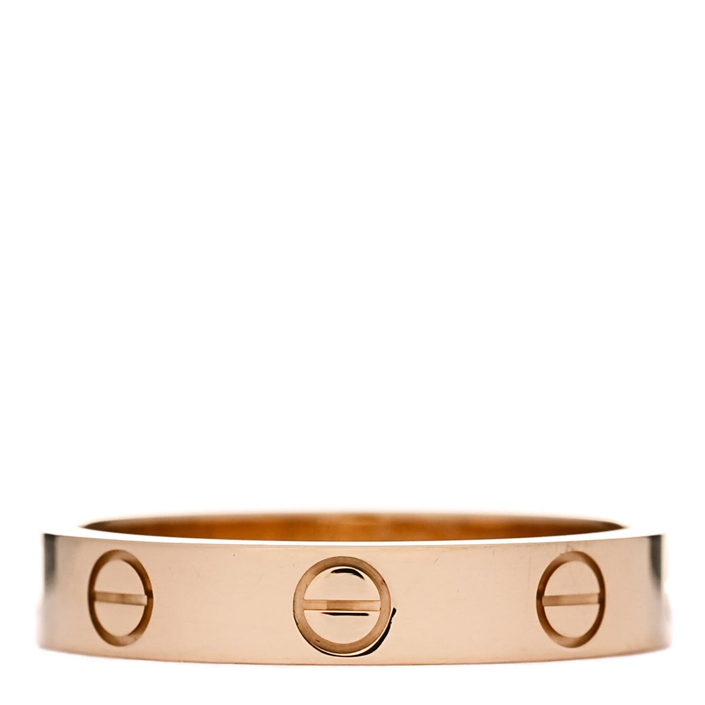 18K Yellow Gold 3.5mm LOVE Wedding Band Ring 53 6.5