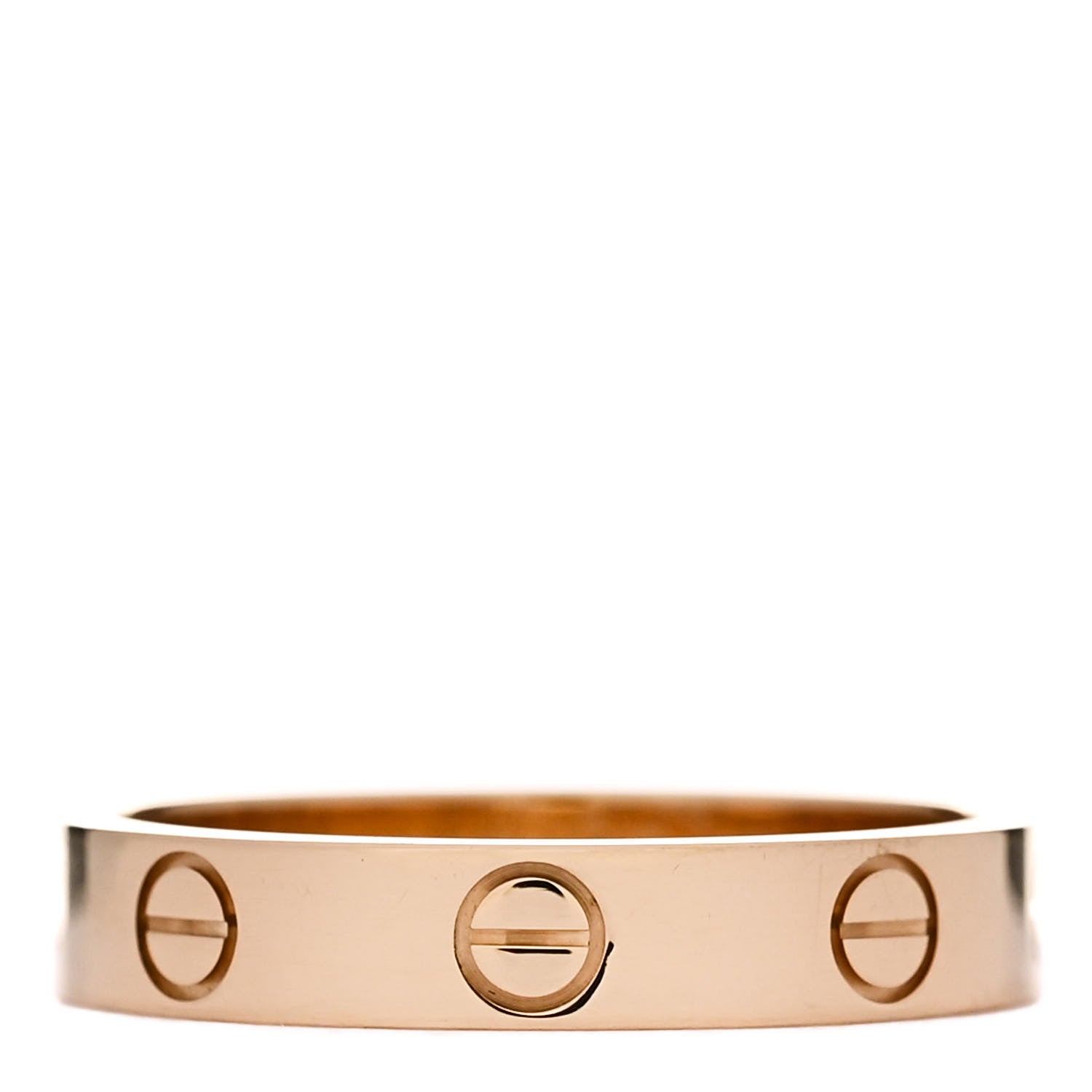 Cartier 18K Yellow Gold 3.5mm LOVE Wedding Band Ring 53 6.5 3 of 4