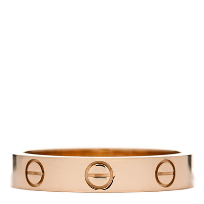 Cartier 18K Yellow Gold 3.5mm LOVE Wedding Band Ring 53 6.5 3 of 4