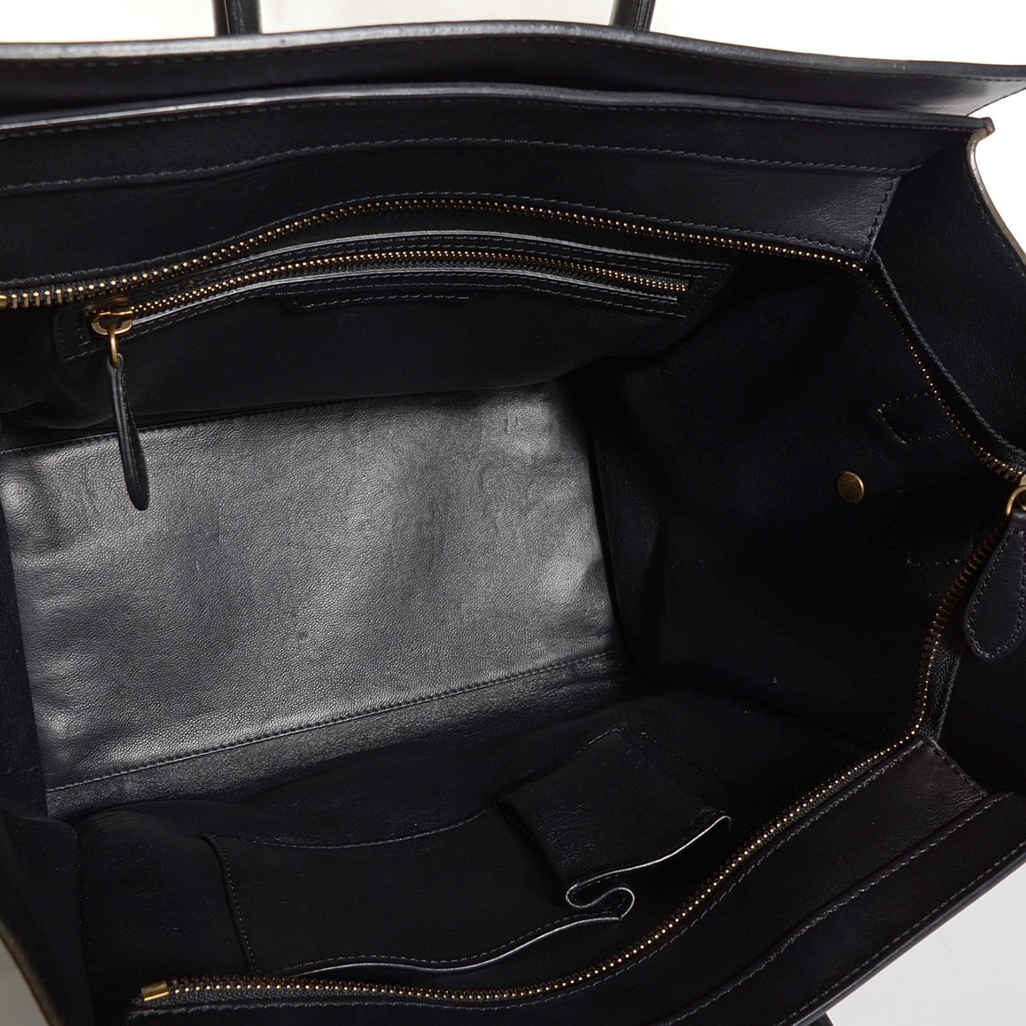 Nubuck Smooth Calfskin Mini Tri-Color Luggage Olive