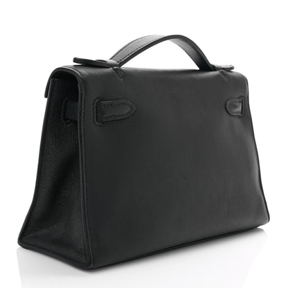 Hermes Swift Kelly Pochette Clutch Black 4 of 15