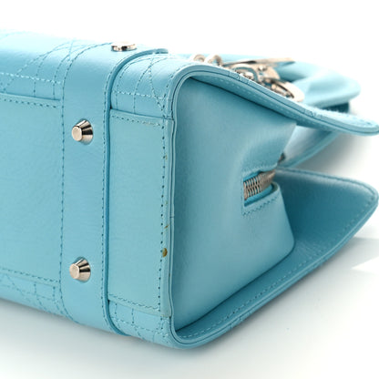 Christian Dior Calfskin Cannage Stitched Small East West Lady Dior Light Blue 8 of 9