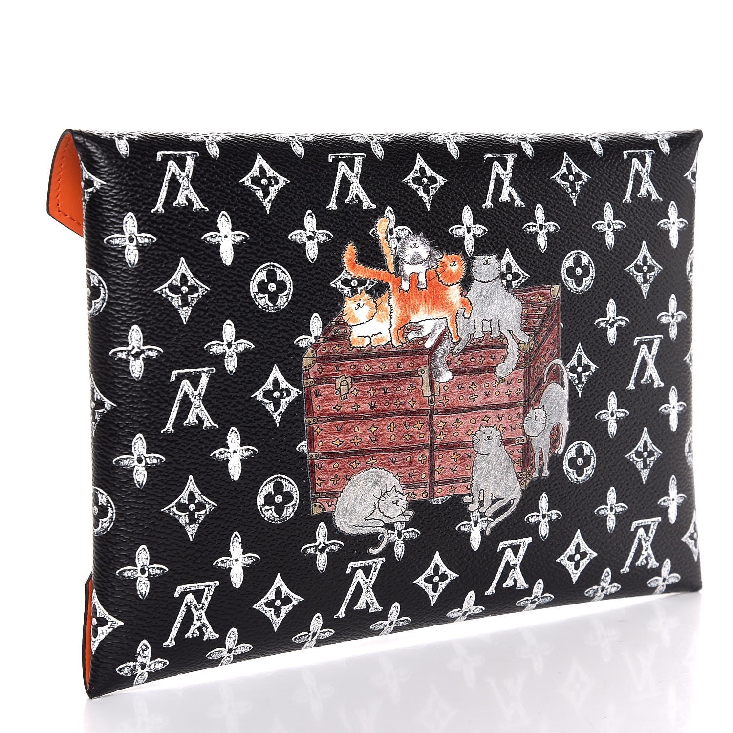 Louis Vuitton Catogram Kirigami Pochette Set Black 3 of 8