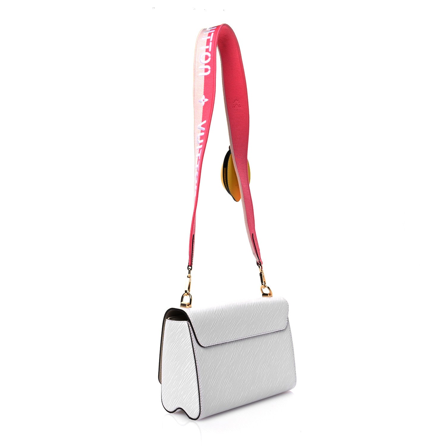 Louis Vuitton Epi Twist Shoulder Bag MM White Pink 3 of 9