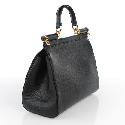 Dolce & Gabbana Dauphine Medium Miss Sicily Satchel Black 3 of 8