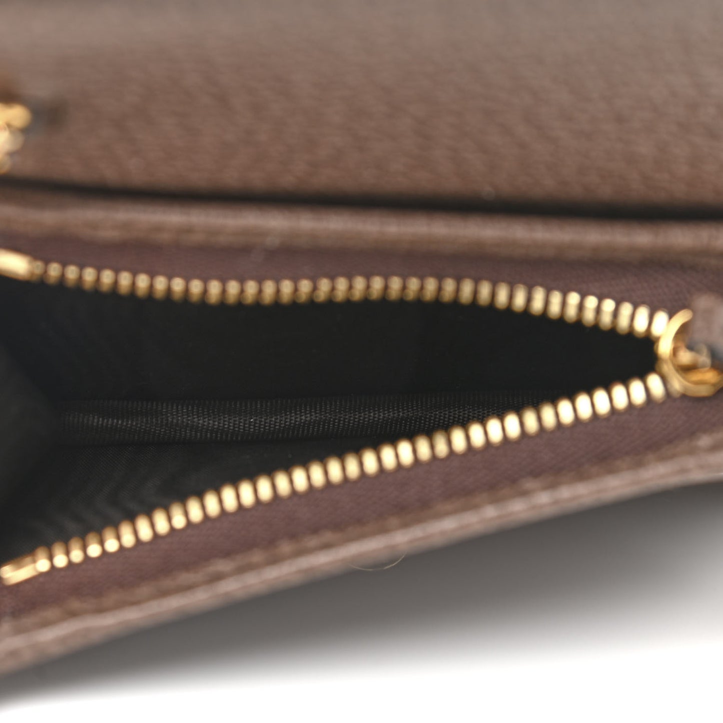 GG Supreme Monogram Web Ophidia Chain Card Case Wallet Beige New Acero