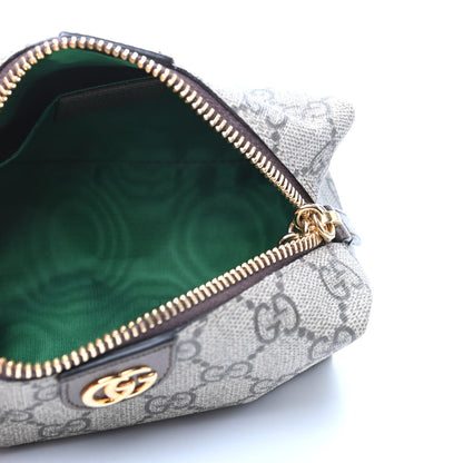 Gucci Soft GG Supreme Monogram Calfskin Small Ophidia Cosmetic Case Beige Ebony New Acero 5 of 9