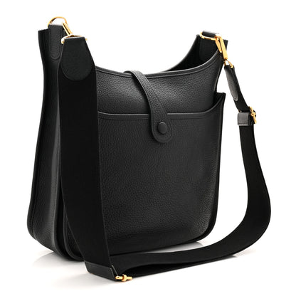 Hermes Taurillon Clemence Evelyne III PM Black PM Black 3 of 10